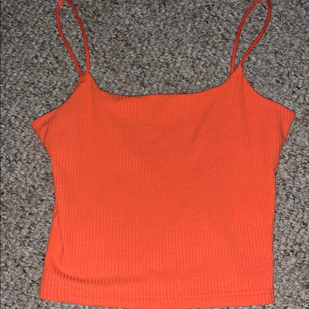 Shein size medium neon orange crop top